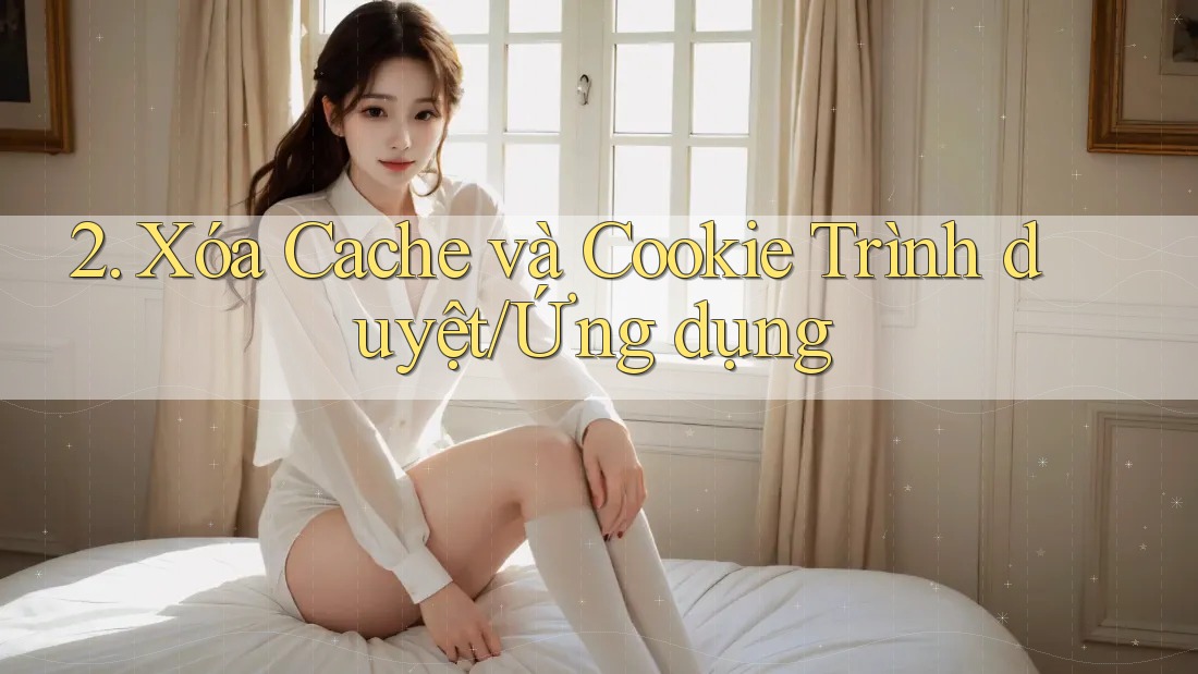 2. Xóa Cache và Cookie Trình duyệt/Ứng dụng 2. Xóa Cache và Cookie Trình duyệt/Ứng dụng