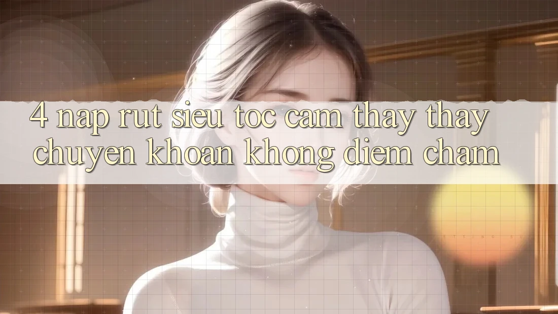 4. Nạp Rút Siêu Tốc - Cảm thấy thấy Chuyển khoản Không Điểm Chạm 4. Nạp Rút Siêu Tốc - Cảm thấy thấy Chuyển khoản Không Điểm Chạm
