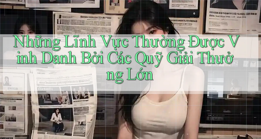 Những Lĩnh Vực Thường Được Vinh Danh Bởi Các Quỹ Giải Thưởng Lớn Những Lĩnh Vực Thường Được Vinh Danh Bởi Các Quỹ Giải Thưởng Lớn