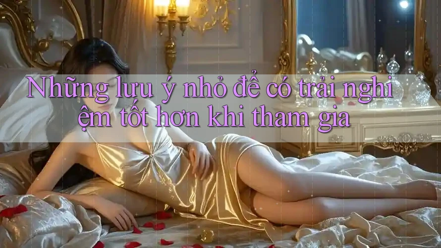 Những lưu ý nhỏ để có trải nghiệm tốt hơn khi tham gia Những lưu ý nhỏ để có trải nghiệm tốt hơn khi tham gia