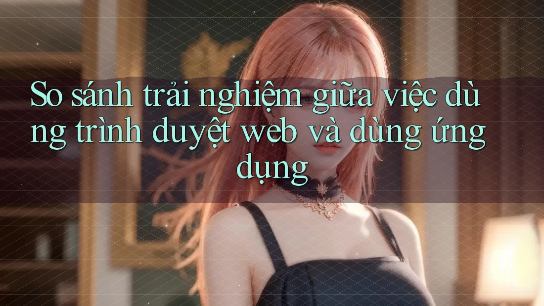 So sánh trải nghiệm giữa việc dùng trình duyệt web và dùng ứng dụng So sánh trải nghiệm giữa việc dùng trình duyệt web và dùng ứng dụng