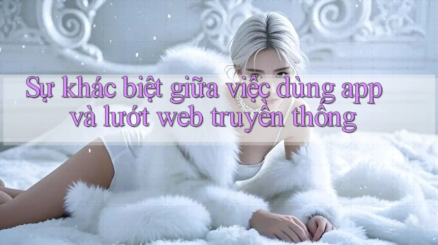 Sự khác biệt giữa việc dùng app và lướt web truyền thống